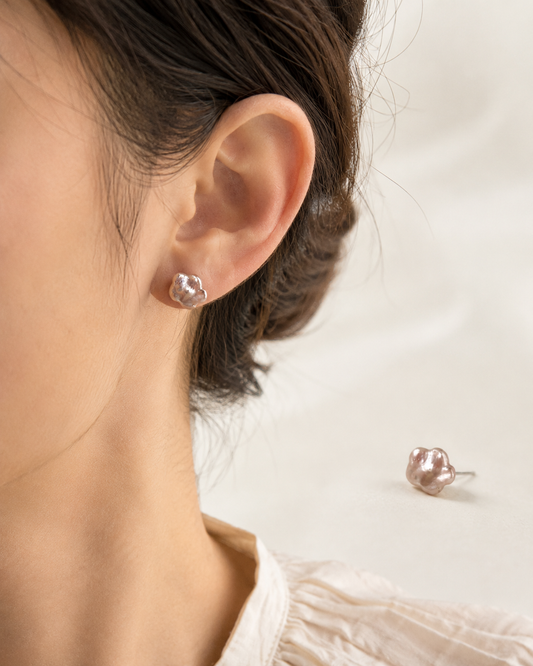 Mira Blossom Pearl Studs
