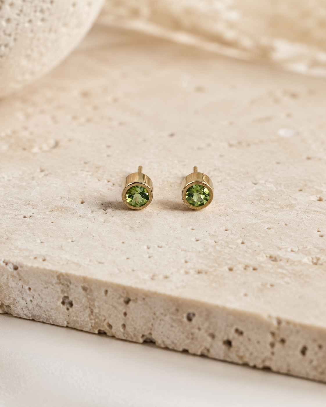 Olivia Peridot Studs