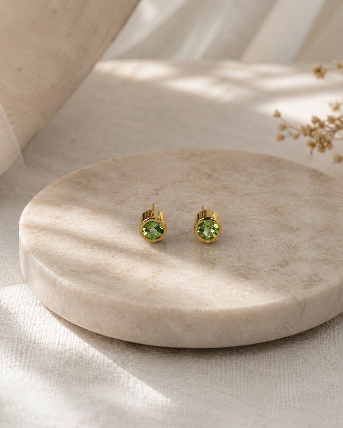 Olivia Peridot Studs