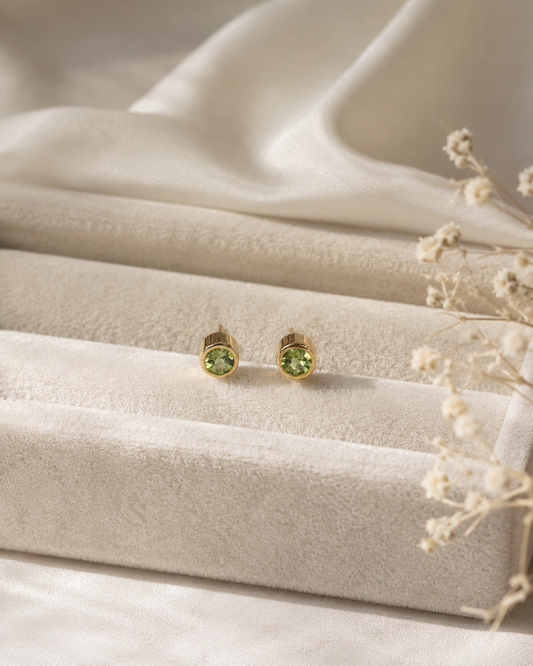 Olivia Peridot Studs