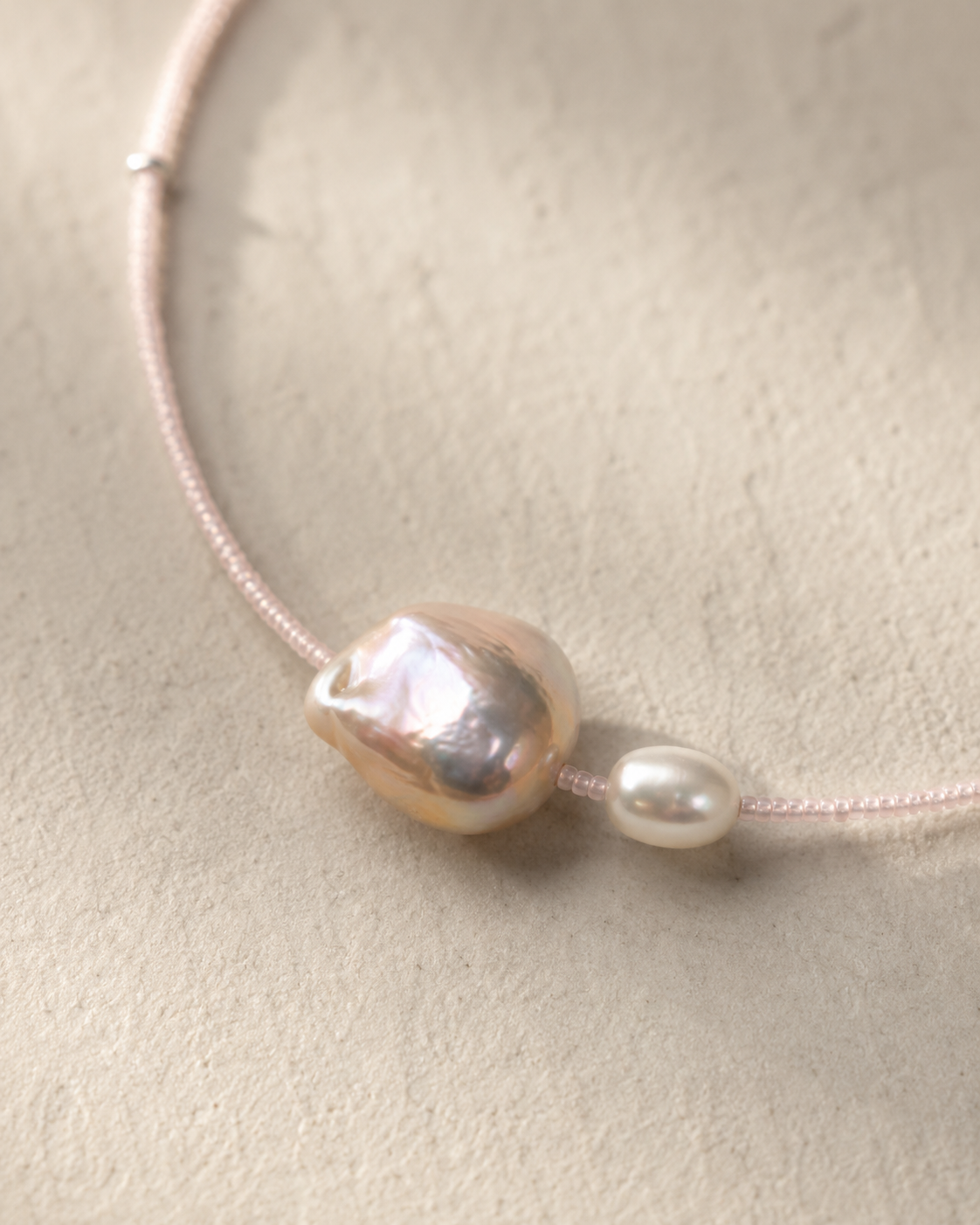 Blush Tide Pearl Necklace