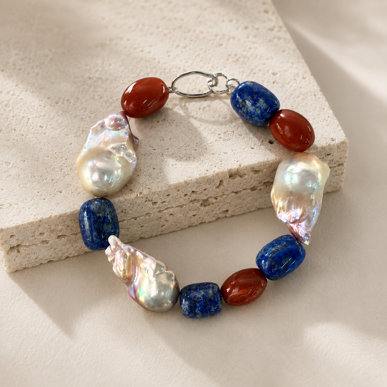 Azura Rouge Pearl Bracelet