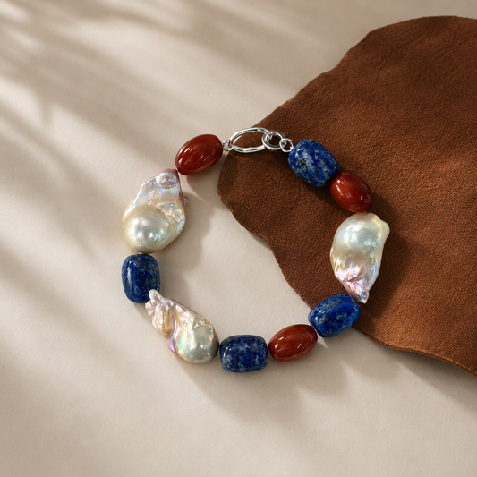 Azura Rouge Pearl Bracelet