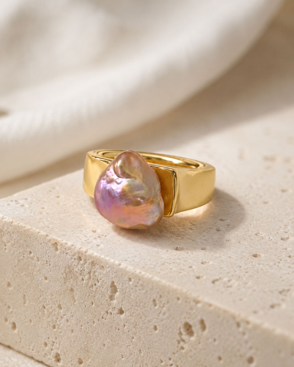 Aurelia Baroque Pearl Ring