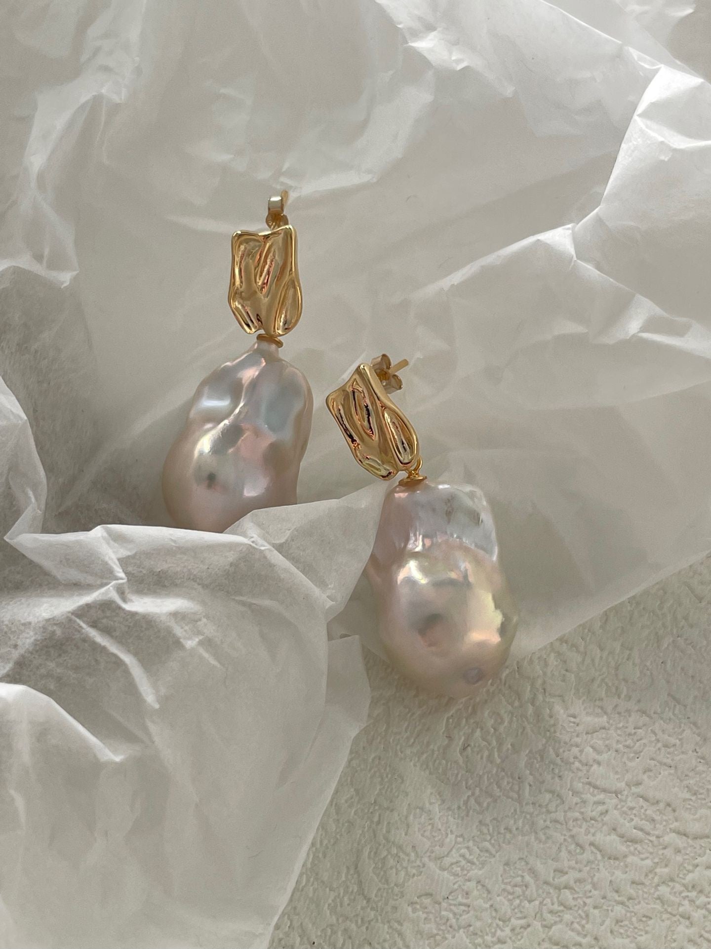 Ophelia Baroque Pearl Earrings